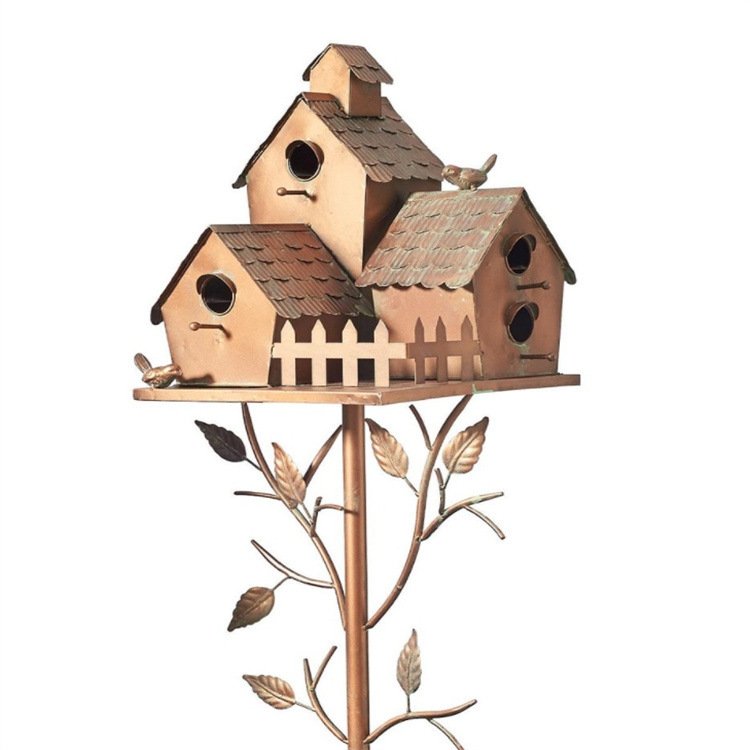 Birdhouse Garden Stake