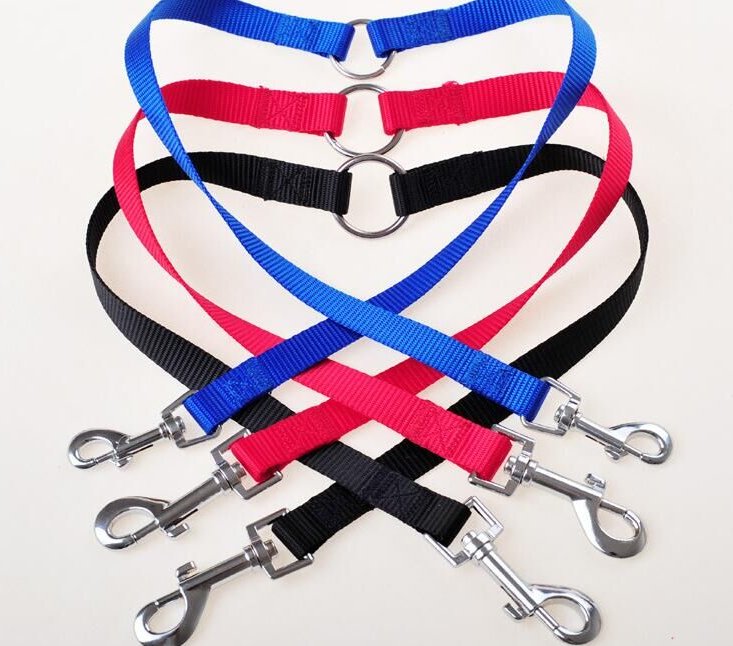 Double Dog Leash Coupler for Walking Two Dogs