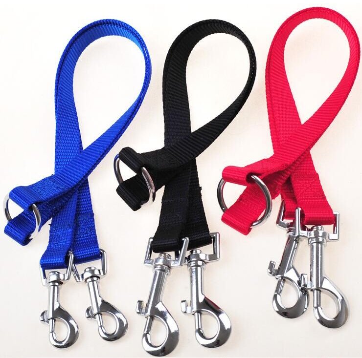 Double Dog Leash Coupler for Walking Two Dogs