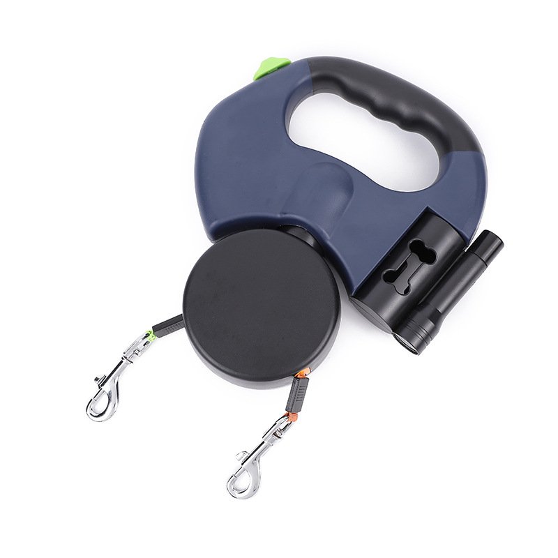 Dual Retractable Dog Leash for Two Small Dogs