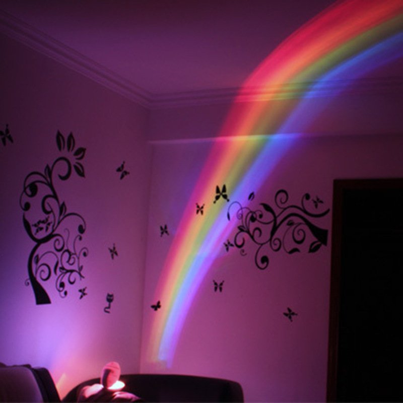 Egg Shaped Rainbow Projection Lamp, 3 Light Modes
