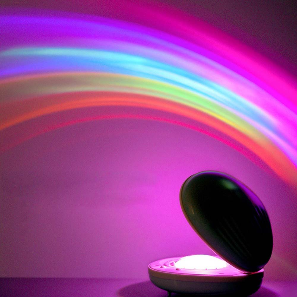 Egg Shaped Rainbow Projection Lamp, 3 Light Modes