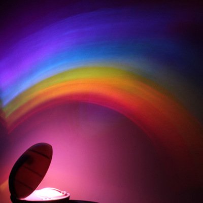 Egg Shaped Rainbow Projection Lamp, 3 Light Modes