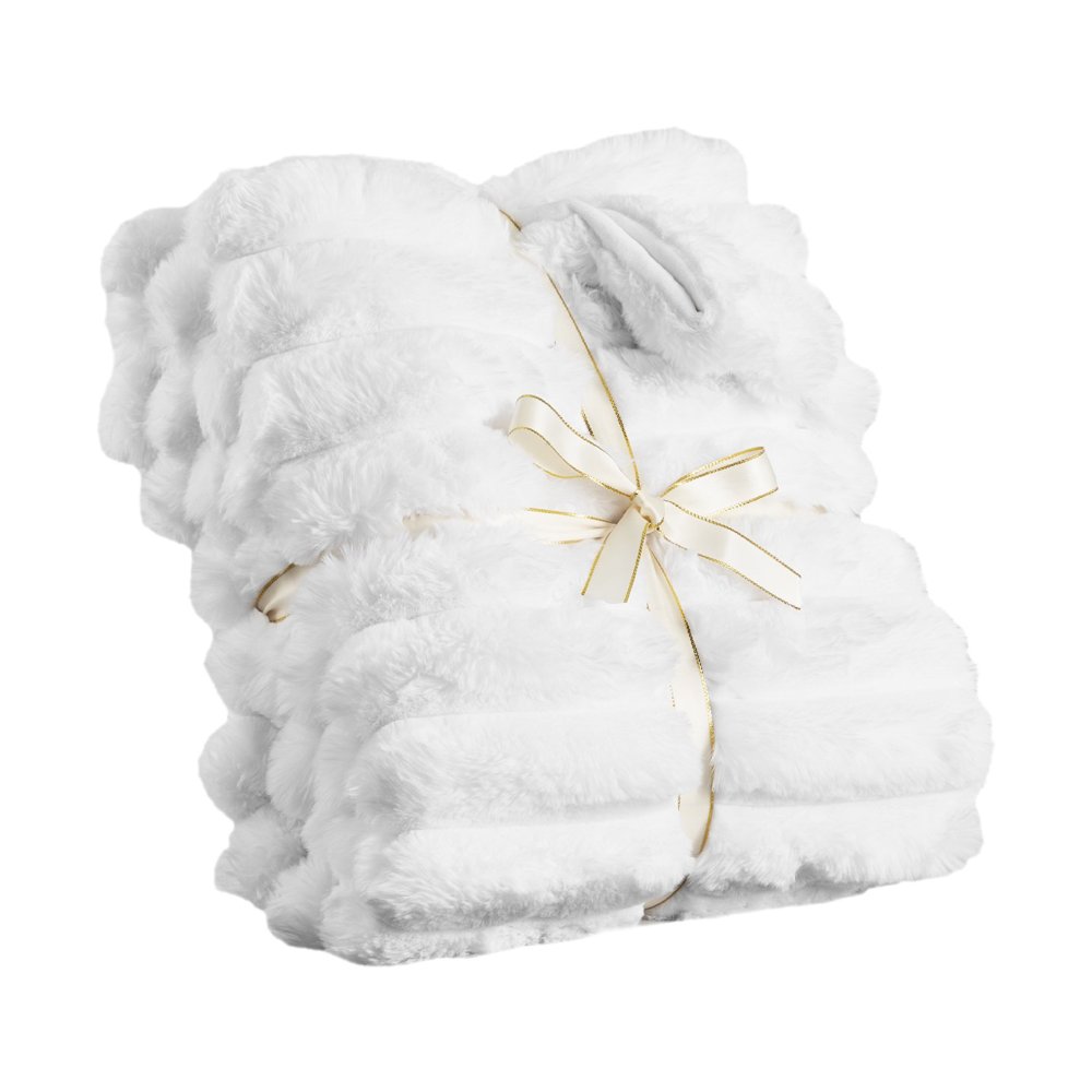 Faux Fur Throw Blanket 50 x 60 Inches