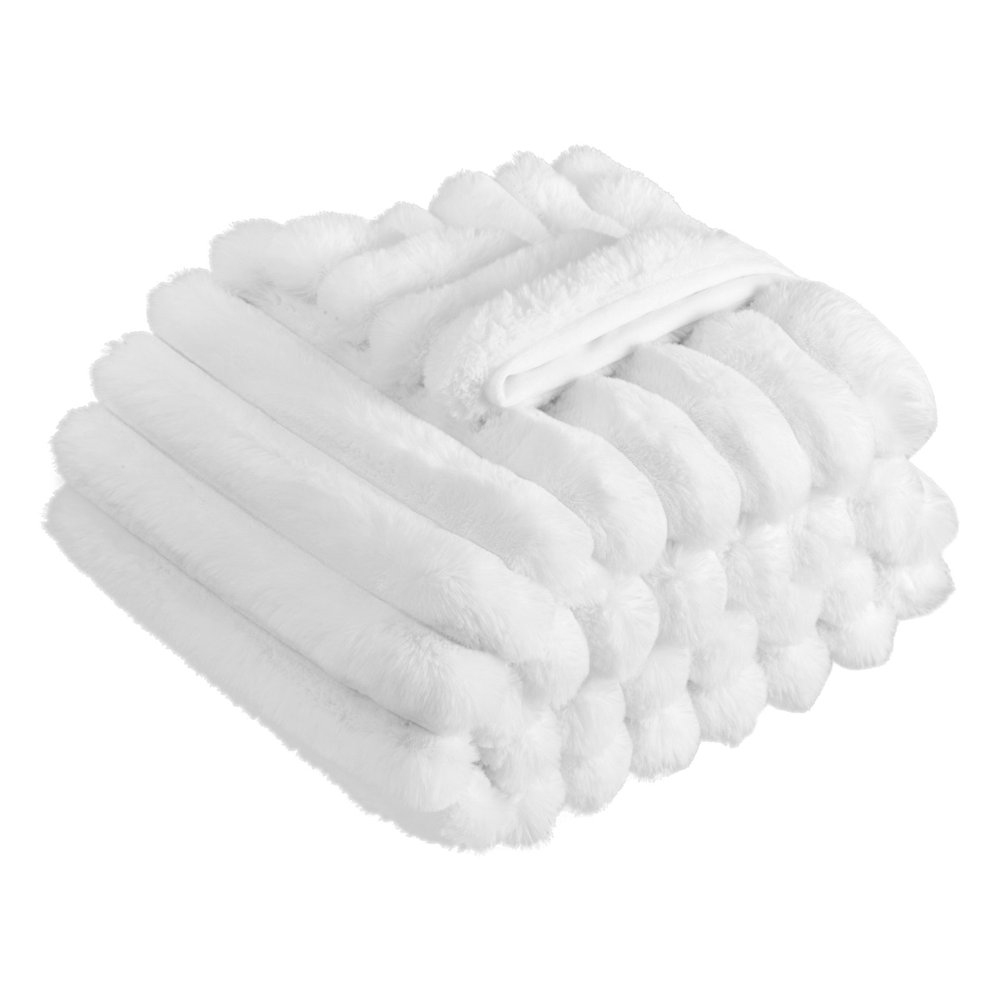 Faux Fur Throw Blanket 50 x 60 Inches