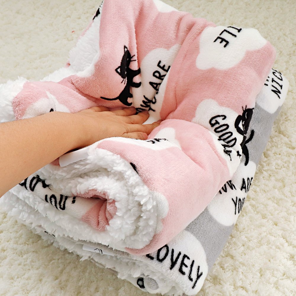 Faux Lambskin Pet Blanket, Soft Throw for Dogs and Cats