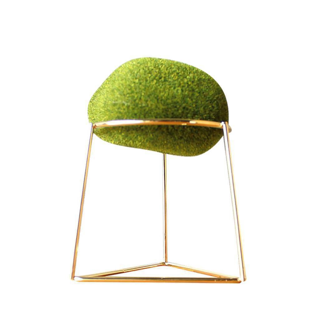 Iron Geometric Plant Stand with Ceramic Pot, Modern Indoor Display