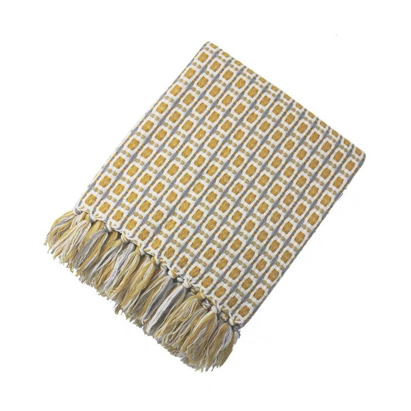 Knitted Tassel Sofa Throw Blanket