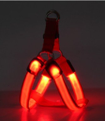 LED Luminous Dog Harness and Leash