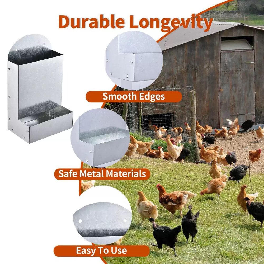 Metal Poultry Feeding Trough