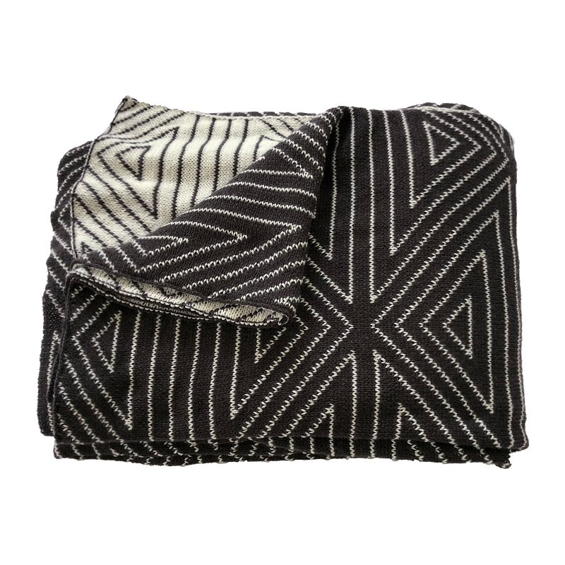 Nordic Knitted Throw Blanket