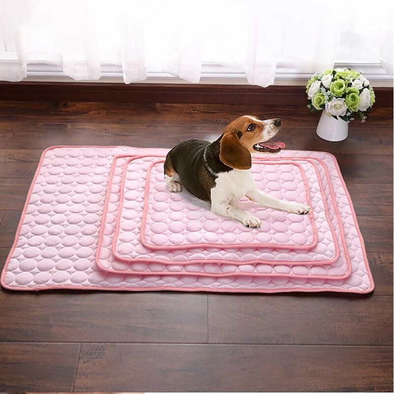 Pet Cooling Mat for Dogs and Cats, Ice Silk Summer Sleeping Pad