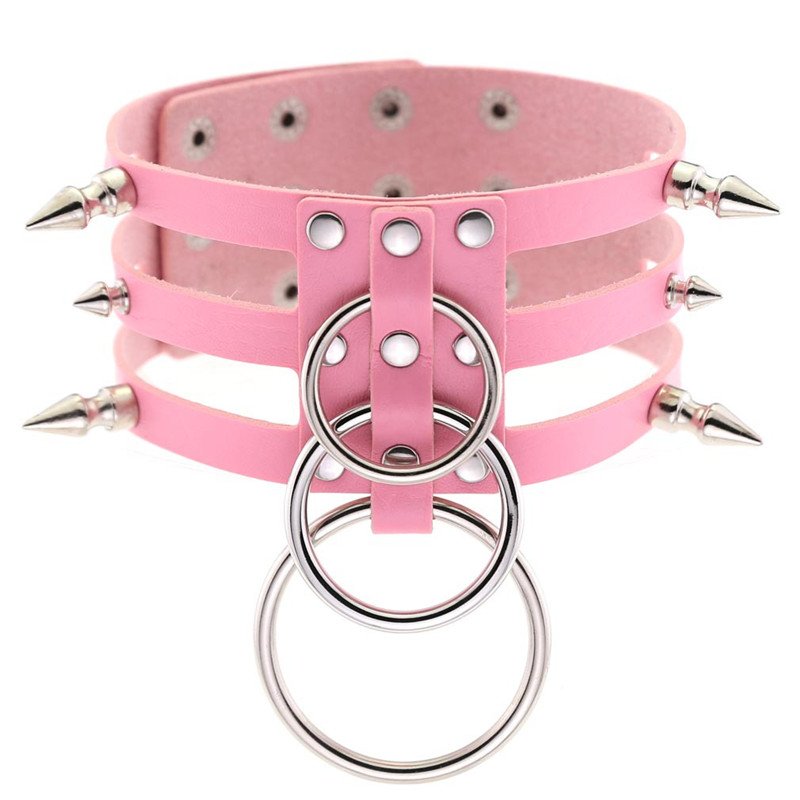 Rivet Studded Dog Collar