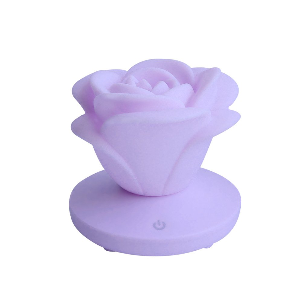 Rose Shaped Touch Night Light, 3-Level Dimming