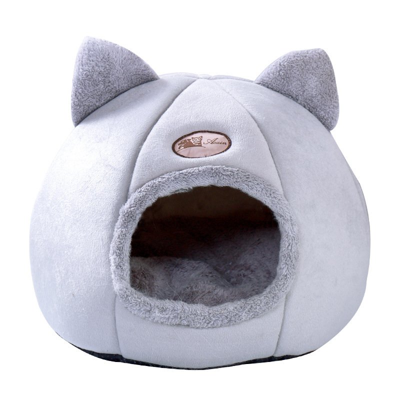 Semi-Enclosed Fluffy Pet Nest for Cats