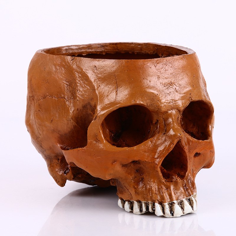 Skull Flower Pot, Gothic Planter