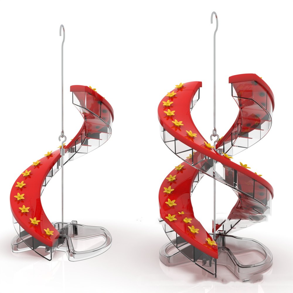 Spiral Hummingbird Feeder with Perch