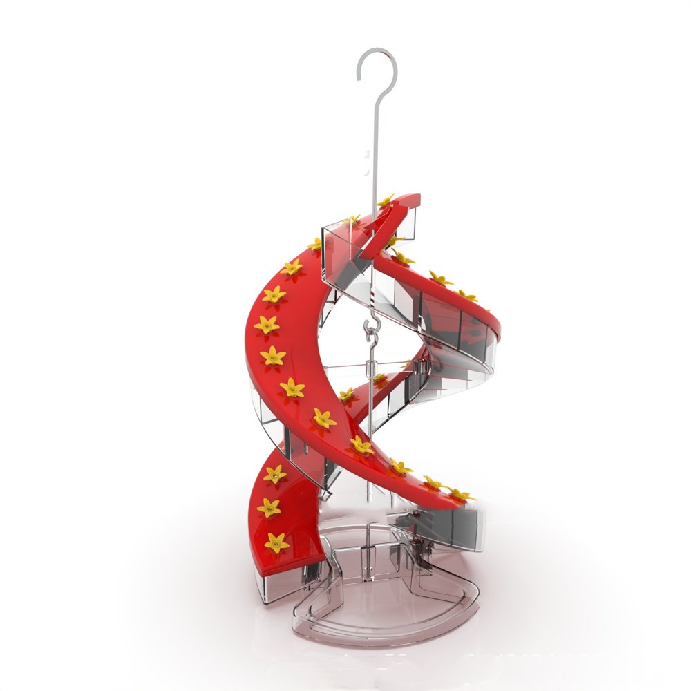 Spiral Hummingbird Feeder with Perch