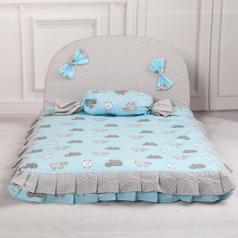 Square Dog Bed Mat, Soft Pet Cushion