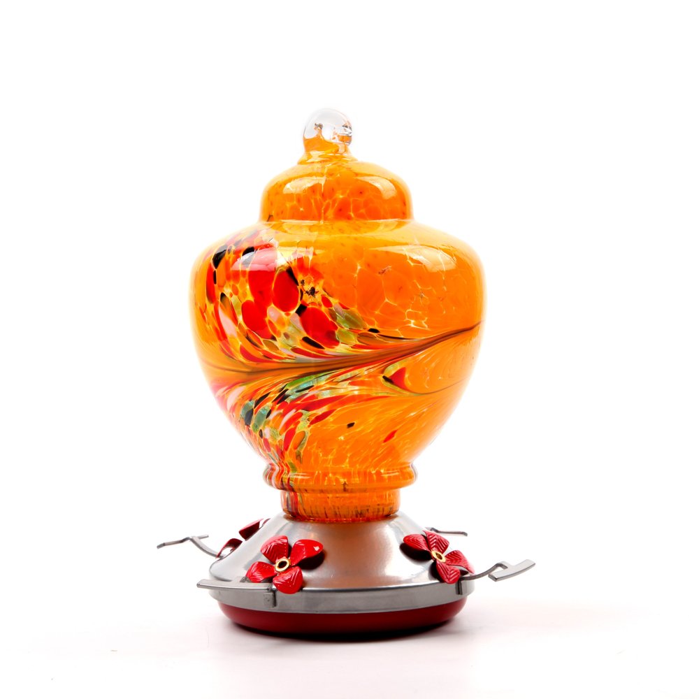 Stained Glass Hummingbird Feeder