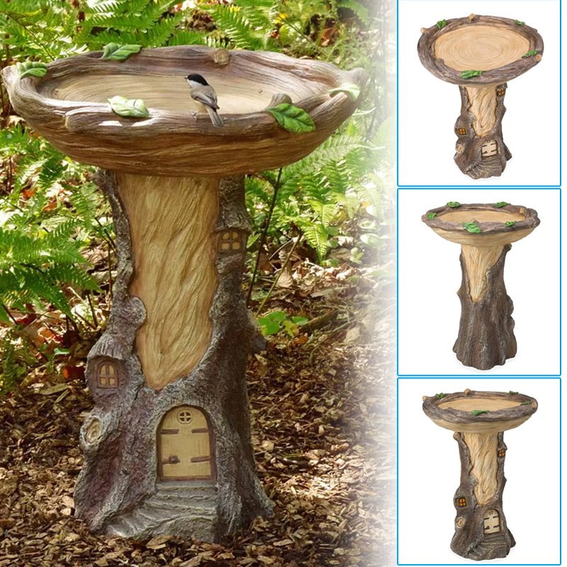 Sunflower Resin Bird Bath