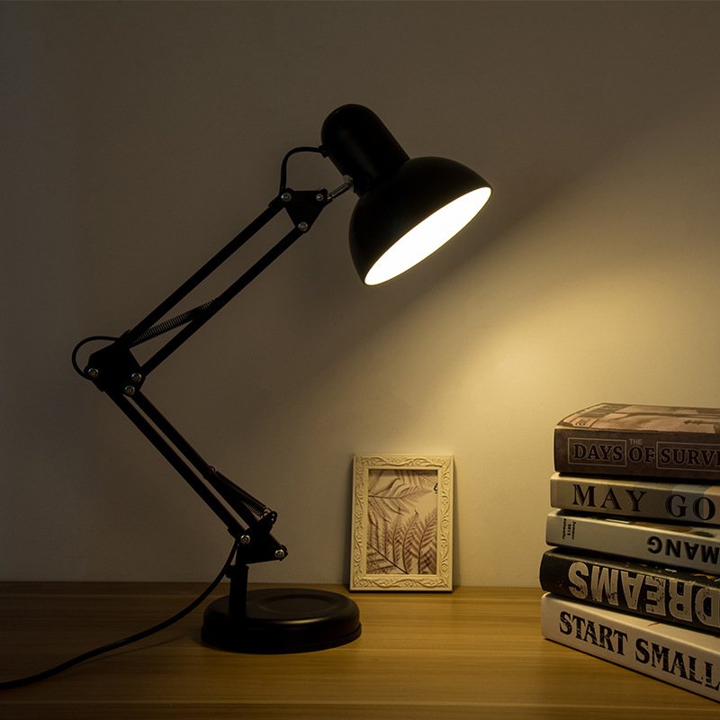 Swing Arm Clip Desk Lamp, Adjustable