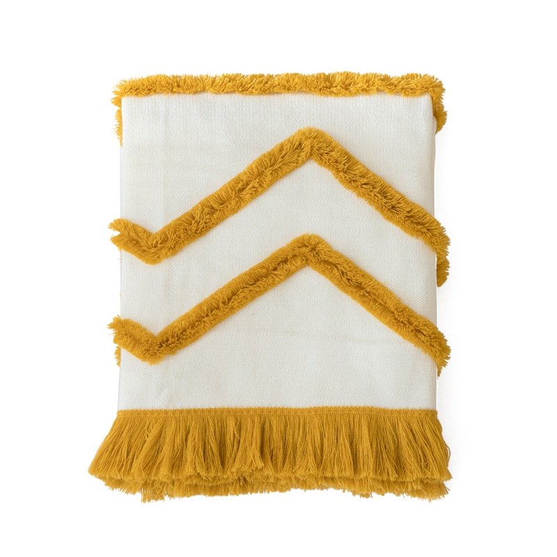 Tassel Sofa Throw Blanket