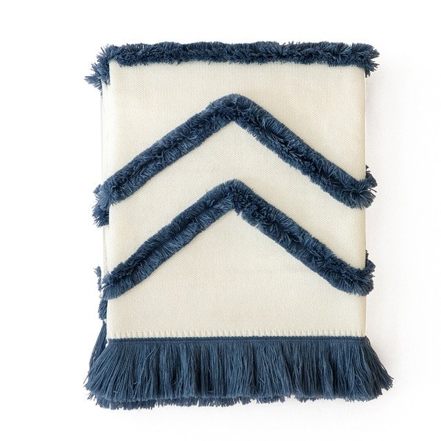 Tassel Sofa Throw Blanket