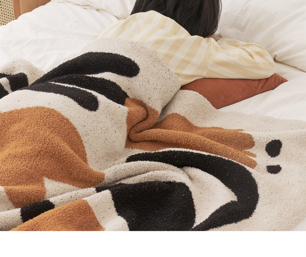 Tulip Pattern Sofa Throw Blanket