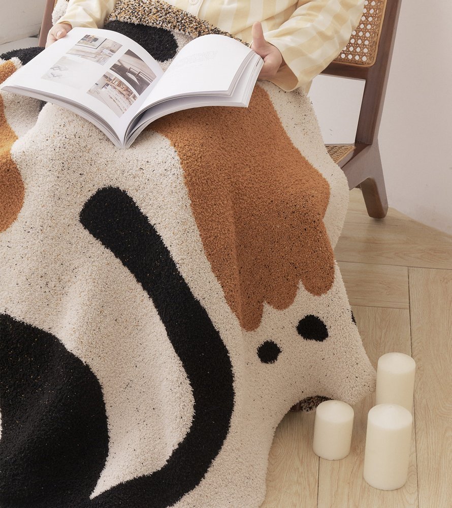 Tulip Pattern Sofa Throw Blanket