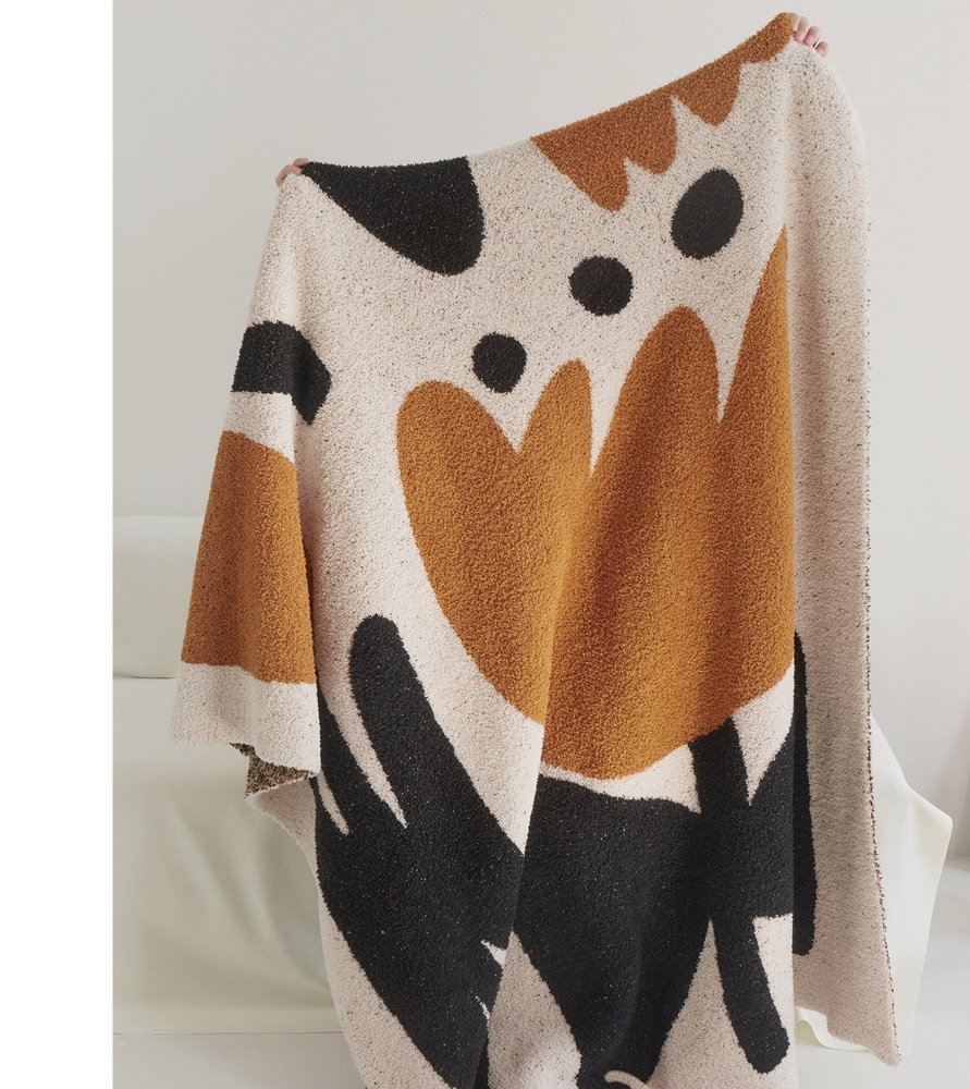 Tulip Pattern Sofa Throw Blanket