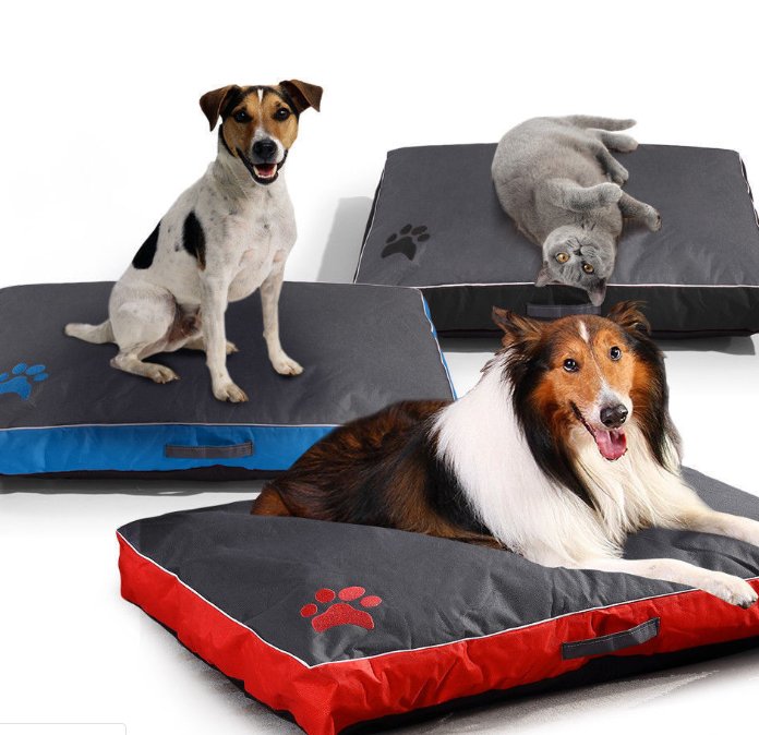 Waterproof Oxford Pet Cushion, Removable Washable Cover