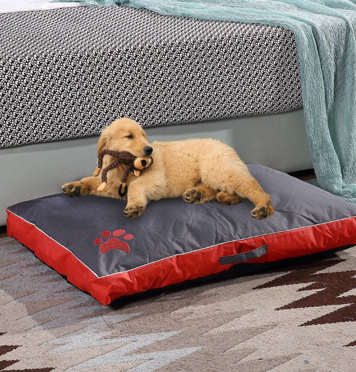 Waterproof Oxford Pet Cushion, Removable Washable Cover