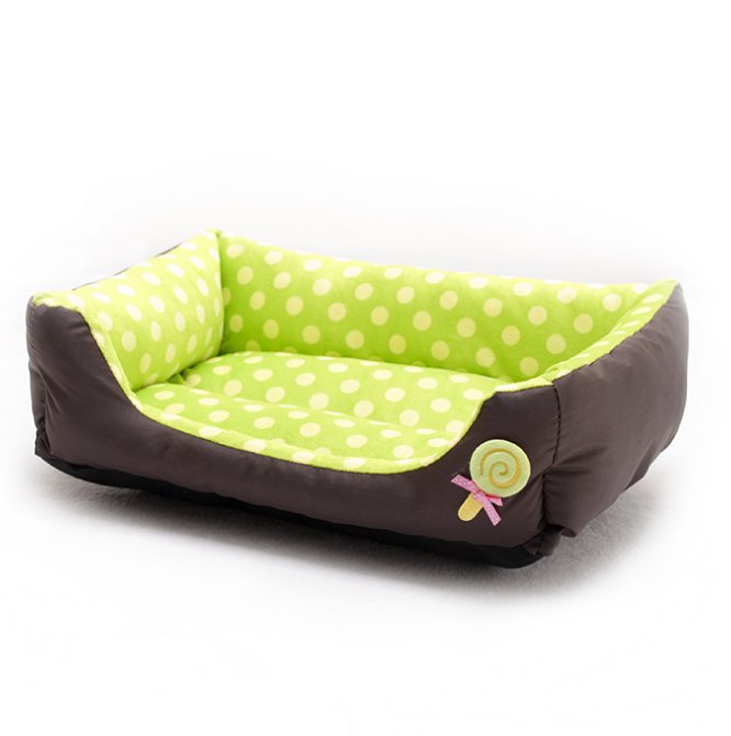 Wave Pattern Dog Sofa Bed for Small Dogs and Cats