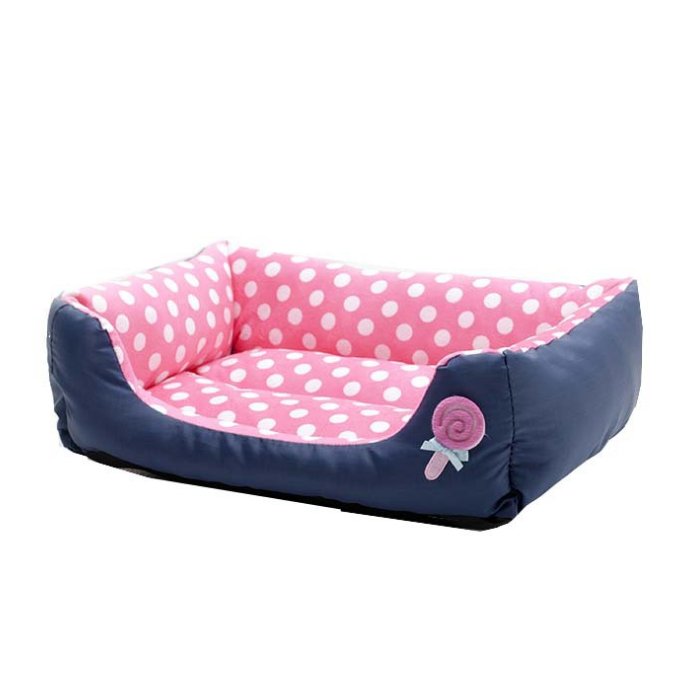 Wave Pattern Dog Sofa Bed for Small Dogs and Cats
