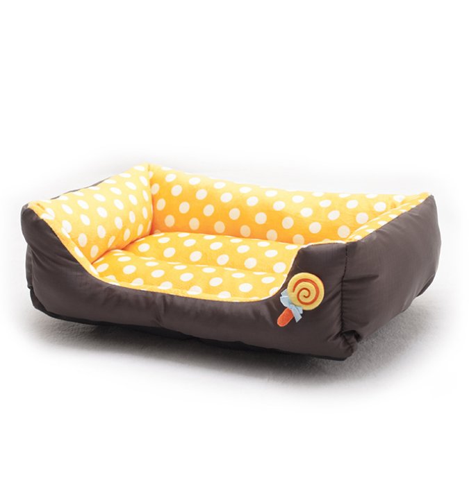 Wave Pattern Dog Sofa Bed for Small Dogs and Cats