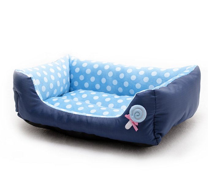 Wave Pattern Dog Sofa Bed for Small Dogs and Cats