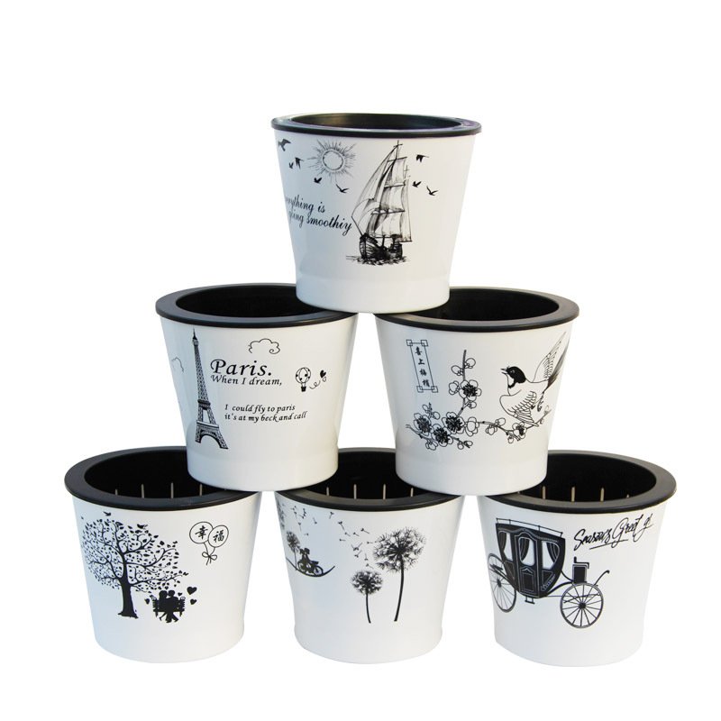 White Ceramic Plant Pot, Modern Indoor Planter